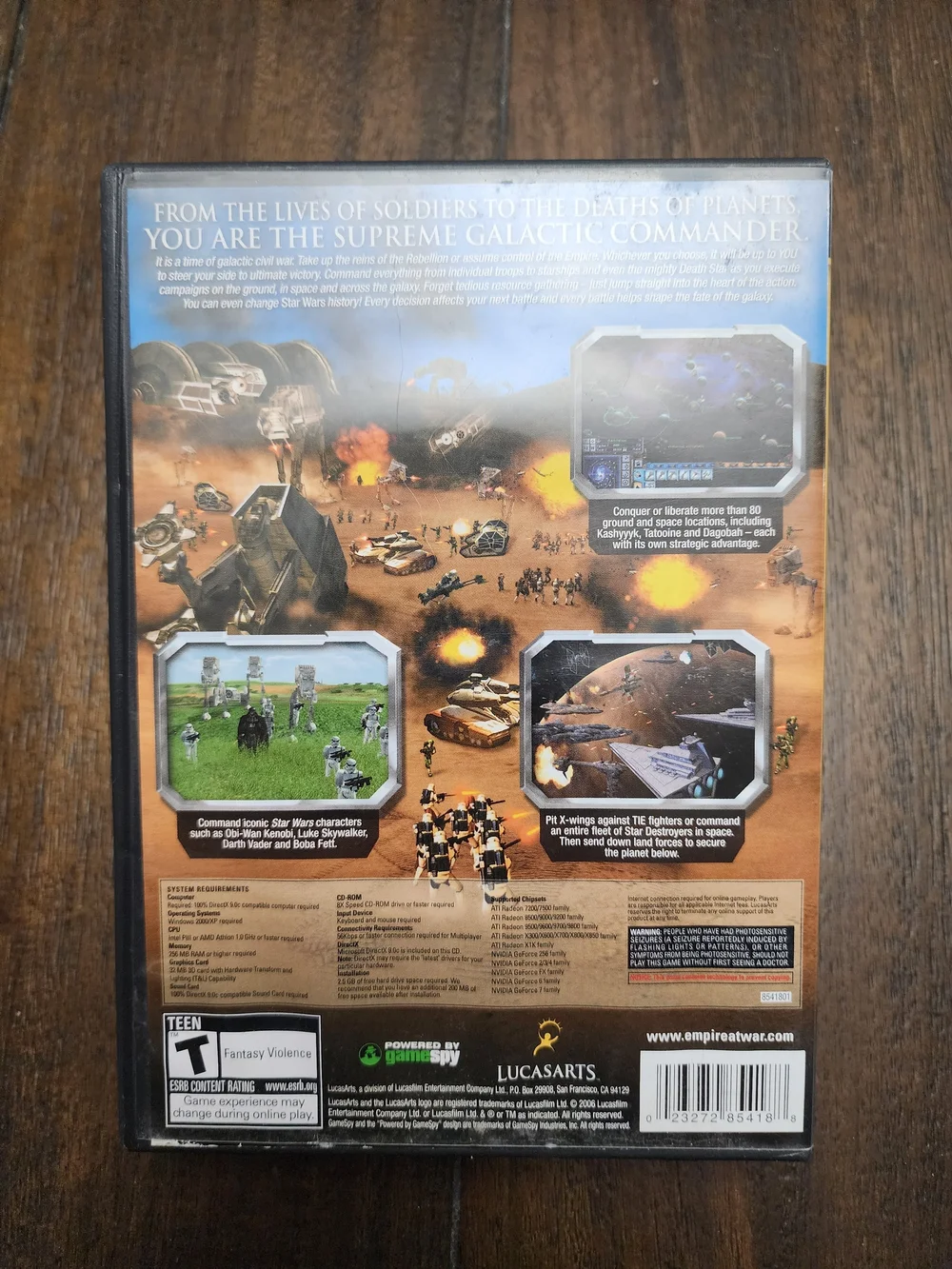 Star Wars: Empire at War (PC) - - Black Cover